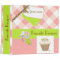 Pink/Green Gingham Personalized Recipe Book