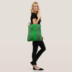 pink green glitter Glitz Tote Sorority!