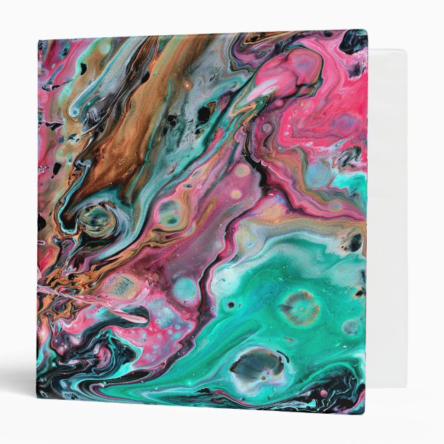 Pink & Green marble  Binder (Front/Inside)