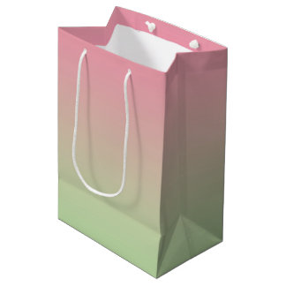Pink & Green Ombre Medium Gift Bag