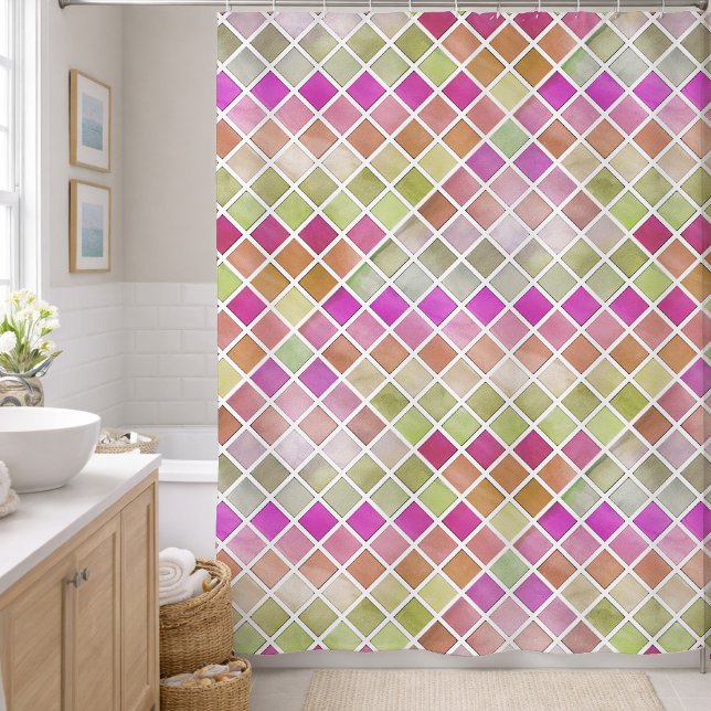 Pink Green Orange Mosaic Design (Creator Uploaded)