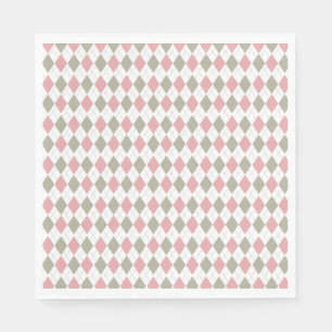 Pink Green Pattern Modern Golf Baby Shower  Napkin