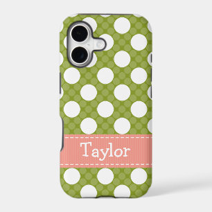 Pink Green Polka Dot