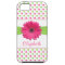 Pink Green Polka Dot Gerbera Daisy iPhone