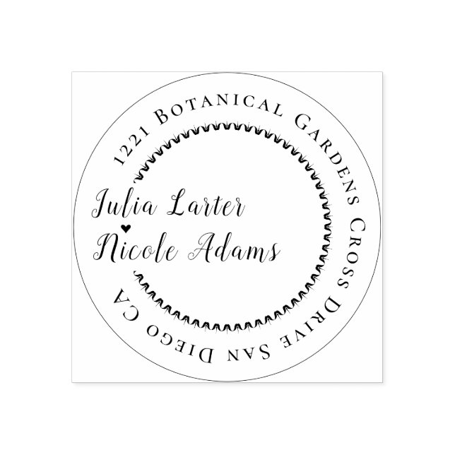 Pink Green Rose Petals Flowers Garden Wedding Rubber Stamp (Imprint)