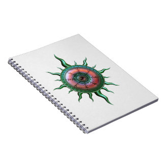 Pink & Green Snowflake Star Notebook