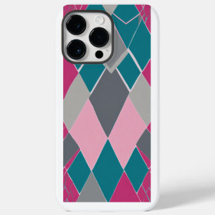 pink green square Case-Mate iPhone 14 pro max case