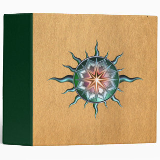 Pink & Green Star Binder