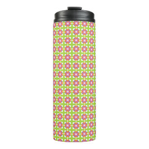 pink green thermal tumbler