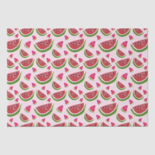 Pink Green watercolor Watermelon Party  Tissue Paper