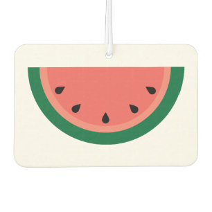 Pink Green Watermelon Slice with Seeds Air Freshener
