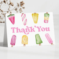 Pink Green Yellow Retro Popsicle Birthday Party