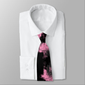 Pink Grey and Black Tie