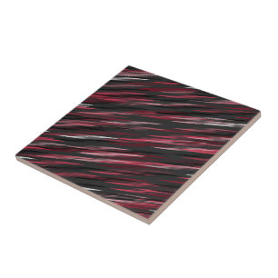Pink Grey and White Abstract Tile
