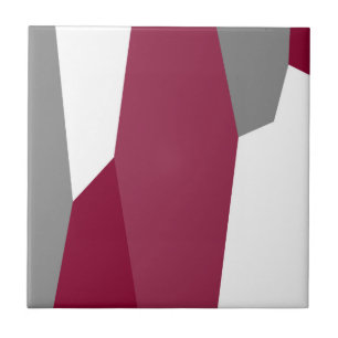 Pink Grey and White   Tile