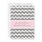 Pink Grey Chevron Bridal Shower Invitation Cards