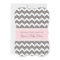 Pink Grey Chevron Custom Baby Shower Invitations