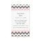 Pink Grey Chevron Retro Business Cards