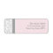 Pink Grey Damask Custom Return Address Labels