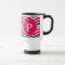 Pink Grey Grey Chevron Monogram