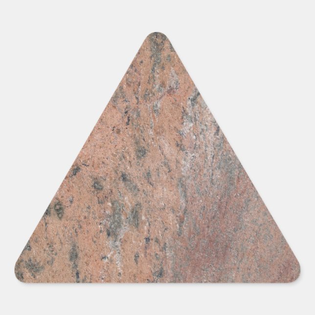 Pink & Grey Marble Triangle Sticker (Front)