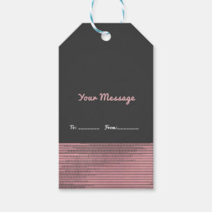 Pink & Grey Modern Glam Sequins Chic Elegant Favou Gift Tags