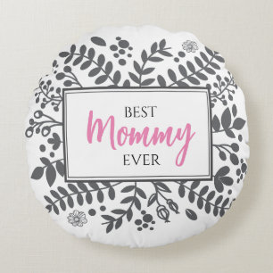 Pink Grey Mother Mommy Mothers Day Gift Pillow