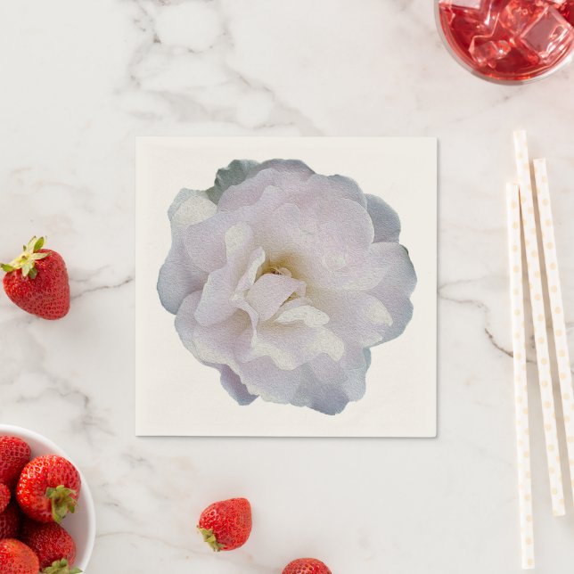Pink grey rose napkin (Insitu)