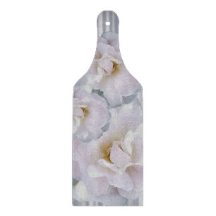 Pink grey roses cutting board
