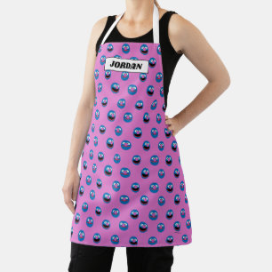 Pink Grover Face Pattern Apron