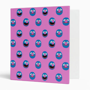 Pink Grover Face Pattern Binder