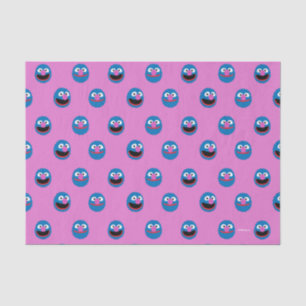 Pink Grover Face Pattern Tissue Paper