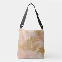 *~* Pink Grunge Gold Glitter Distressed Golden