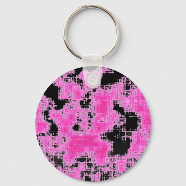 Pink Grunge Keychain (Front)