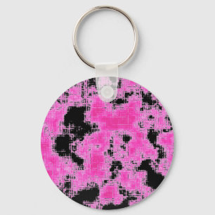 Pink Grunge Keychain