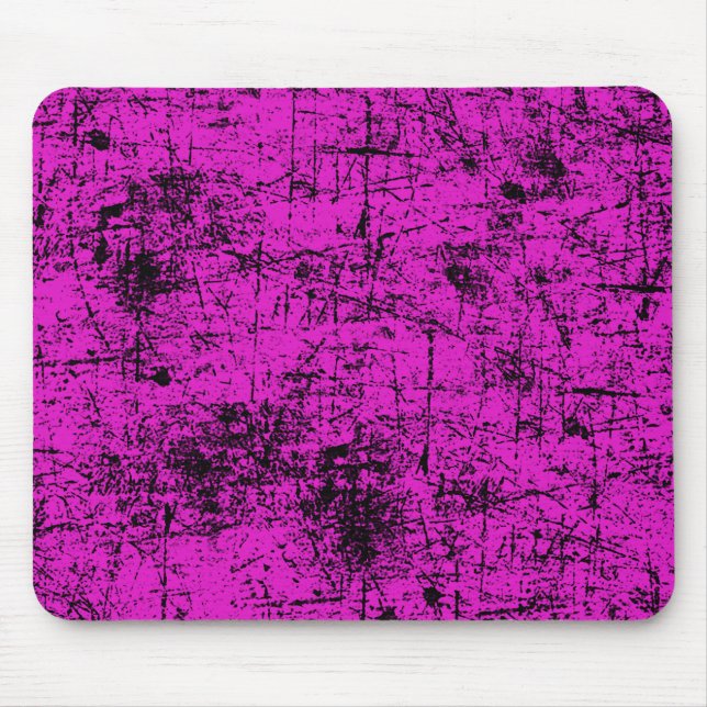 Pink Grunge Mouse Pad (Front)