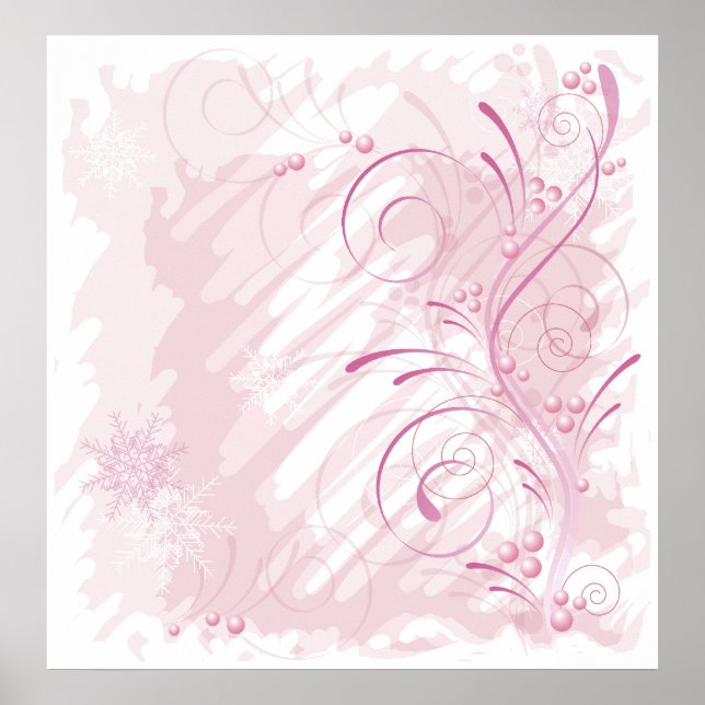 pink grunge winter poster (Front)