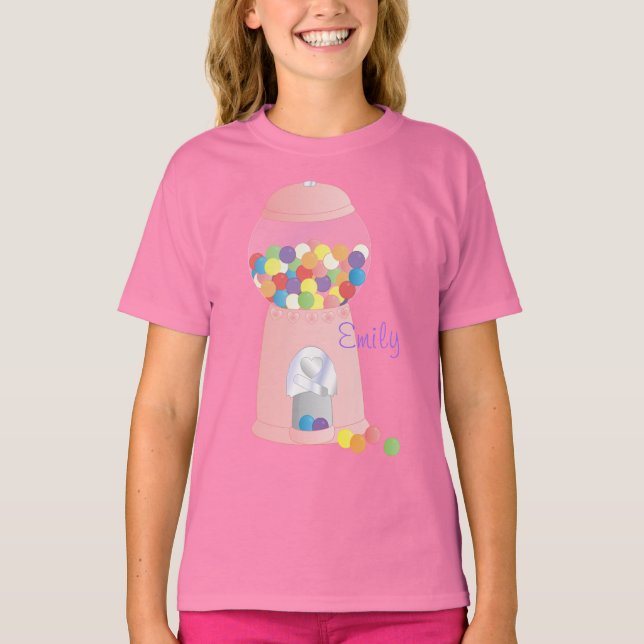 Pink Gumball Machine T-Shirt (Front)