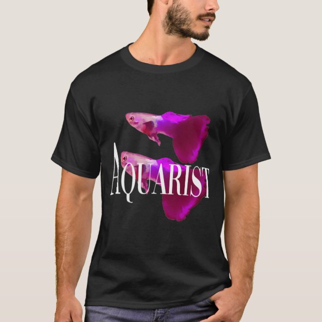 Pink Guppy Fish T-Shirt (Front)