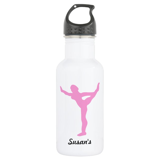 Pink gymnasts' Personal 532 Ml Water Bottle (Front)