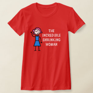 Pink Hair Incredible Shrinking Woman T-Shirt