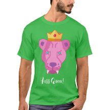 Pink Hair Queen Lioness Custom Text