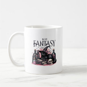 Pink Halloween Black Cat Spell Books Potions Witch Coffee Mug