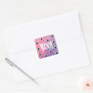 Pink Halloween Boo Sticker by Poet Adiela Akoo