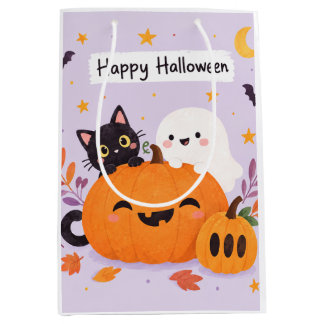 Pink halloween cute medium gift bag
