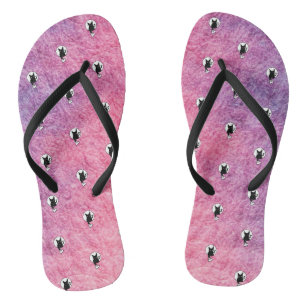 Pink Halloween Flip Flops by Poet Adiela Akoo