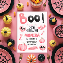 Pink Halloween Girl Spooky Birthday Party