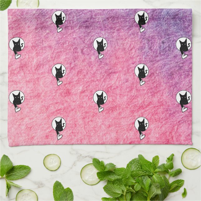 Pink Halloween Kitchen Towel by Poet Adiela Akoo (Cute Pink Halloween Kitchen Towel by Poet Adiela Akoo (folded). Love it? GET it! Shop the collection)