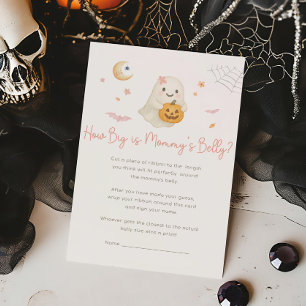 Pink Halloween Little Boo How Big Is Mommy's Belly