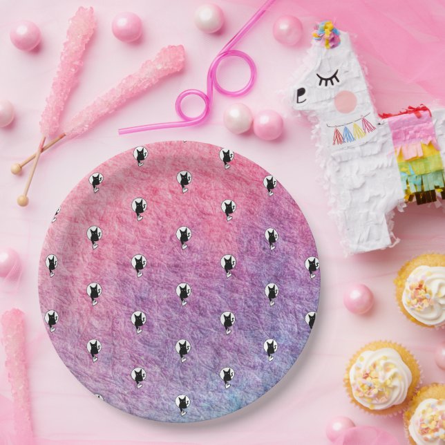 Pink Halloween Paper Plate by Poet Adiela Akoo (Party)